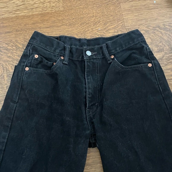 Vintage perfect black Levi’s cropped - Picture 4 of 6